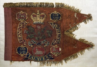 Regimentsstandarte der 23. Leichten Dragoner, 1809 von English School